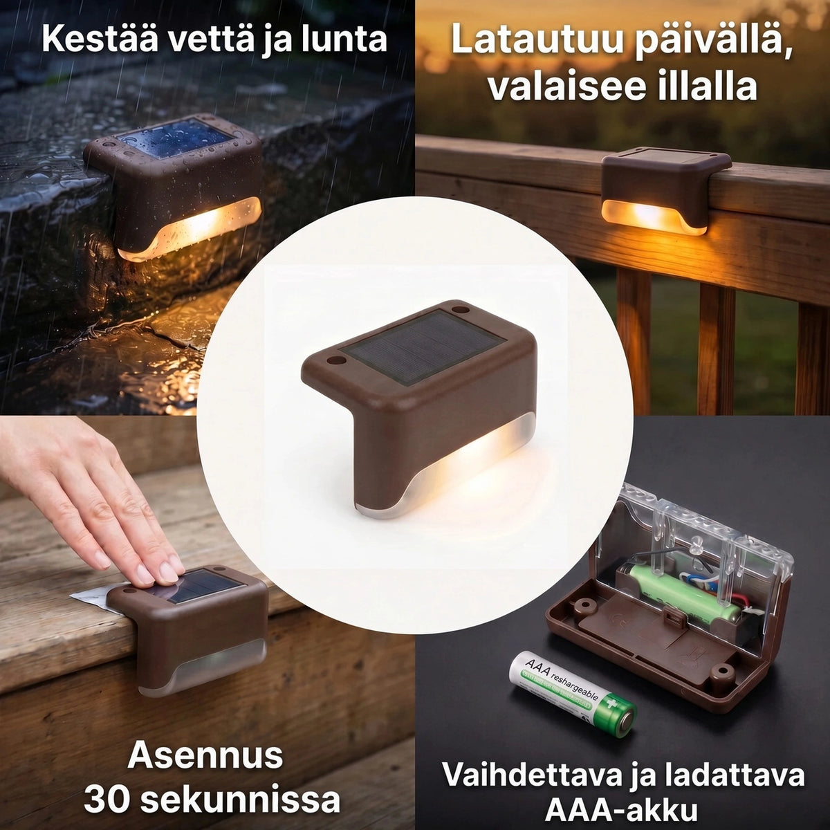 Aurinkokäyttöinen ulkovalaisin