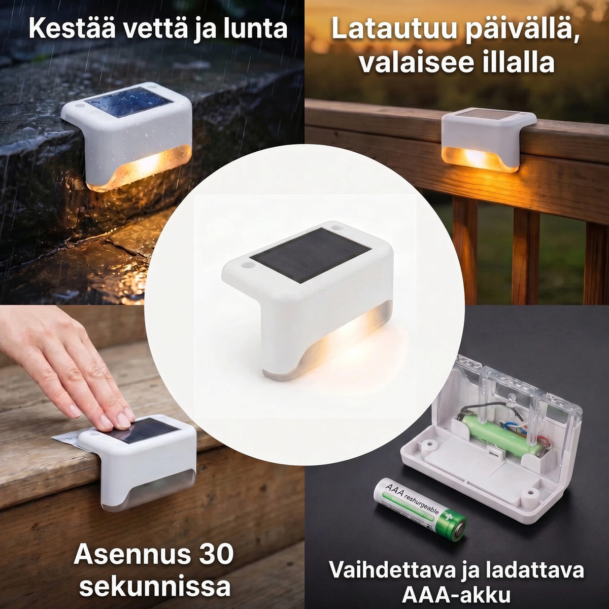 Aurinkokäyttöinen ulkovalaisin