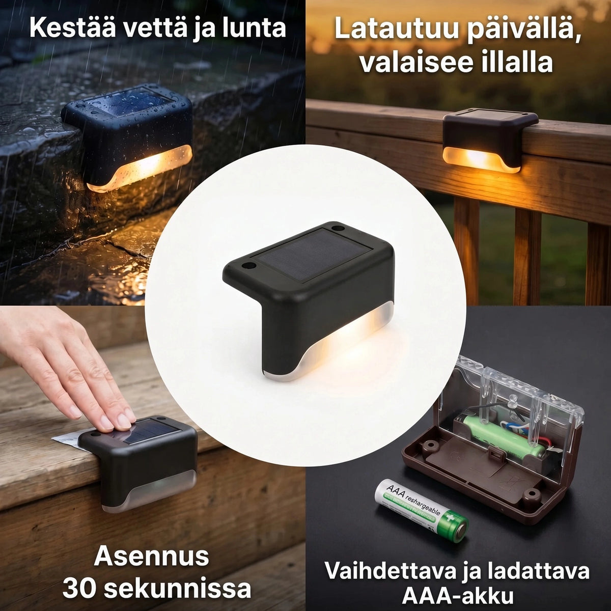 Aurinkokäyttöinen ulkovalaisin